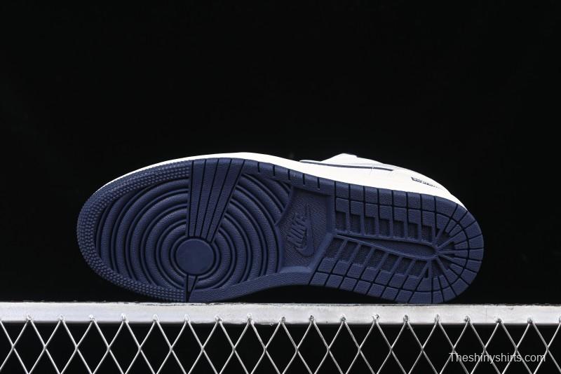 Nike Air Jordan 1 Low Supreme Collaboration - Shadow Swoosh Custom Retro Basketball Shoes - XX3318-368