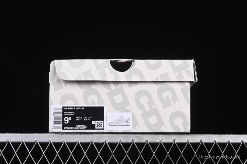 Nike Air Force 1 '07 Low The North Face Collaboration Silver Swoosh Drawstring Casual Sneakers - DM6688-016