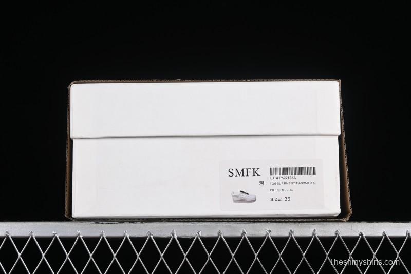 SMFK Comfortable Chunky Sole White Sneakers - T.D4