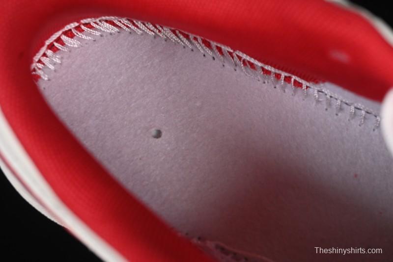 Nike Air Jordan 1 Low AJ1 Supreme Collaboration - White Grey Red Swoosh Retro Basketball Shoes - SJ9950-024