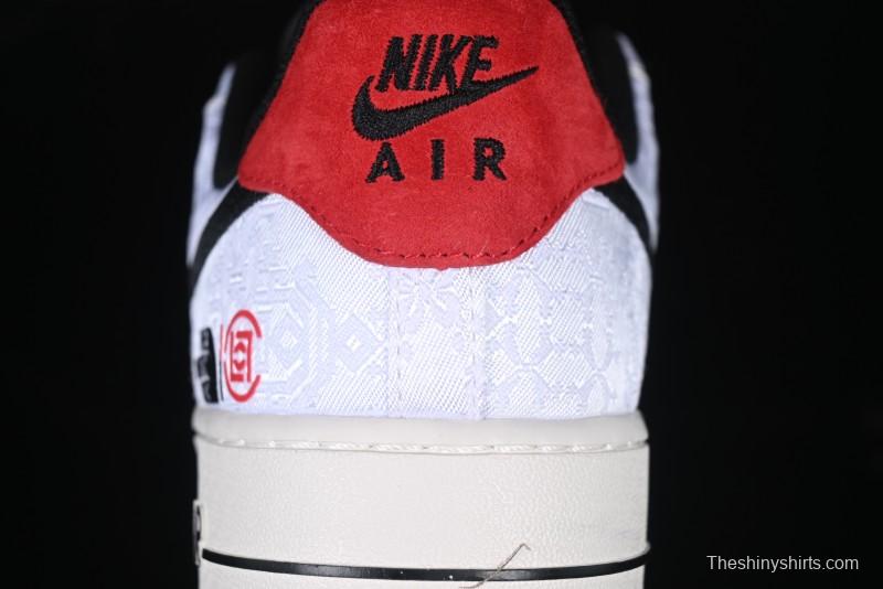 Nike Air Force 1 '07 Low North Face Edison Chen Collaboration White Silk Dual-Tone Casual Sneakers - DM6868-054