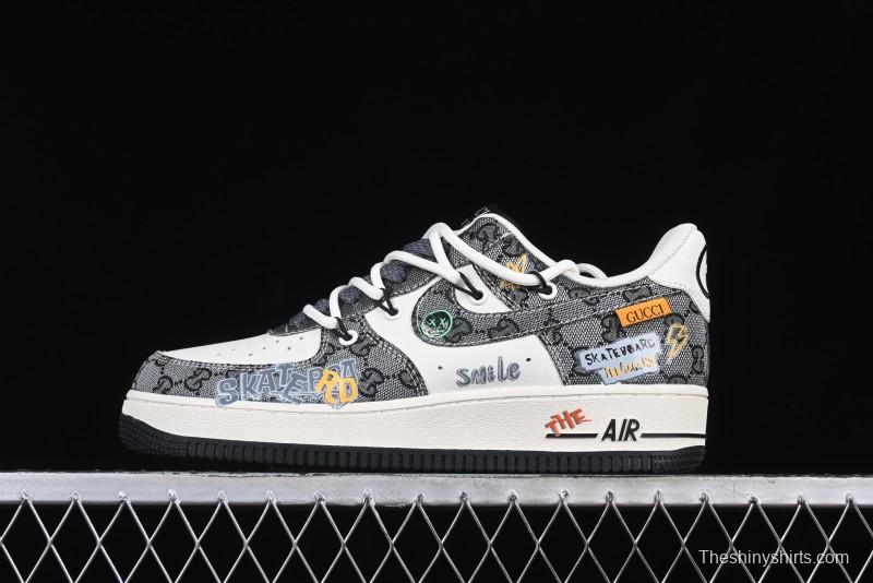 Nike Air Force 1 '07 Low Hip Hop Gucci Style Casual Sneakers - BD0077-555