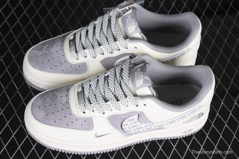 Nike Air Force 1 '07 Low The North Face x CDG Light Bone Swoosh Casual Sneakers - BB7518-014