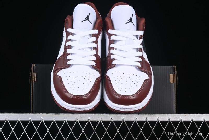 Nike Air Jordan 1 Low AJ1 White University Red Casual Sneakers - HF3148-102