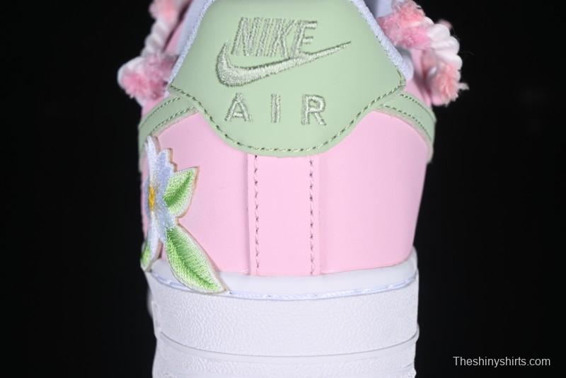 Nike Air Force 1'07 Low Casual Sneakers with Cherry Blossom Design - VV1999-013