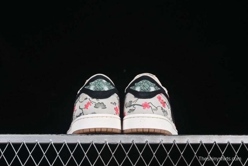 Nike Air Jordan 1 Low OG "Oatmeal" Rui Hachimura Collaboration Casual Sneakers - HV8293-100