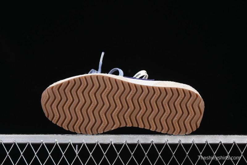 New Balance 237 Heritage Sneakers - Suede and Mesh in Muted Gray with Blue Accents