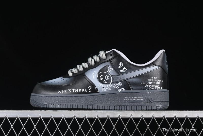 Nike Air Force 1'07 Low Gradient Skeleton Casual Sneakers - YD2425-110