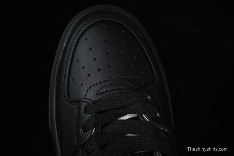 NY Yankees Black Leather Sneakers with Bold Blue Logo