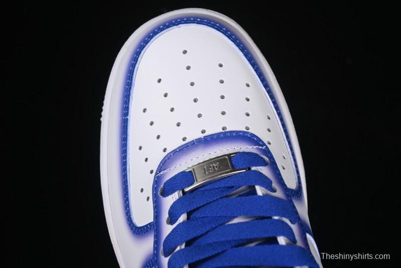 Nike Air Force 1'07 Low Blue Planet Casual Sneakers with Full-Length Air Cushion - ZH0316-079