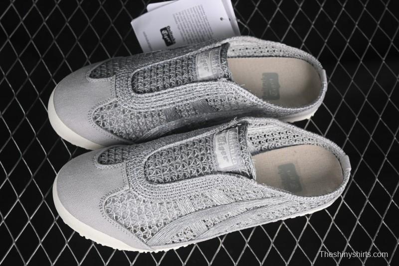 Onitsuka Tiger Mexico 66 Sabot Slip-On Shoes with Breathable Mesh Upper - 1183A707-020
