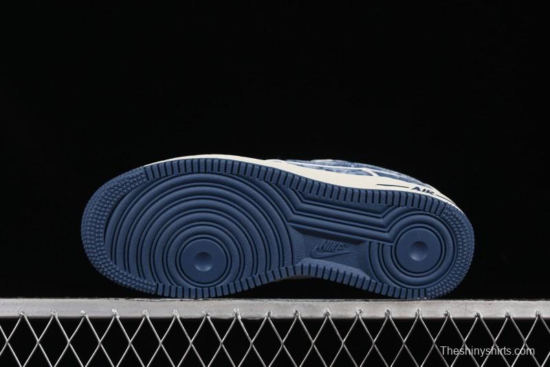 Nike Air Force 1 '07 Low LV Collaboration Blue Denim Casual Sneakers - SC9207-532