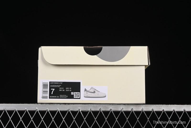 Nike Air Force 1'07 Low Stussy Collaboration Woven Fabric Low-Top Casual Sneakers - BZ6808-101