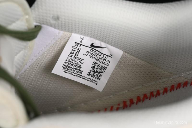 Nike Air Force 1 '07 Low Stussy Collaboration Green Swoosh Gold Embroidery Casual Sneakers - XX3168-151