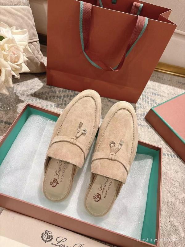 2025 Slippers LP Beige Suede Casual LY00360