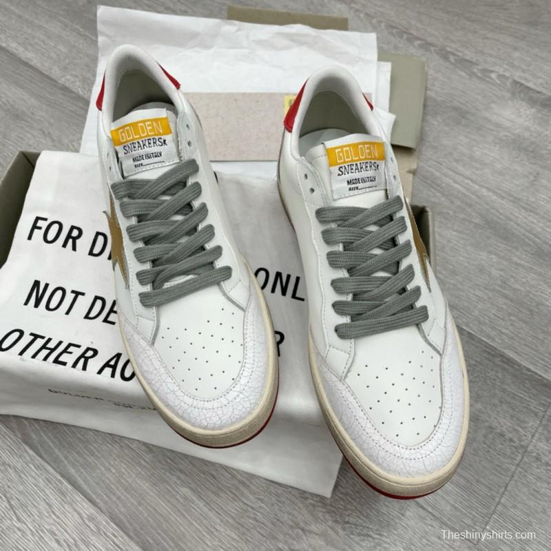 2024 Unisex GGDB White Red Beige Leather Sneakers MJ00260