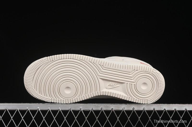 Nike Air Force 1 '07 Low Supreme Collaboration Versatile Beige Casual Sneakers - CS5288-011