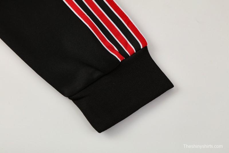 25/26 Manchester United Red/Black Full Zipper Jacket +Long Pants