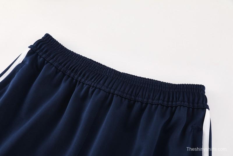 25/26 Real Madrid Navy/White Full Zipper Jacket +Long Pants