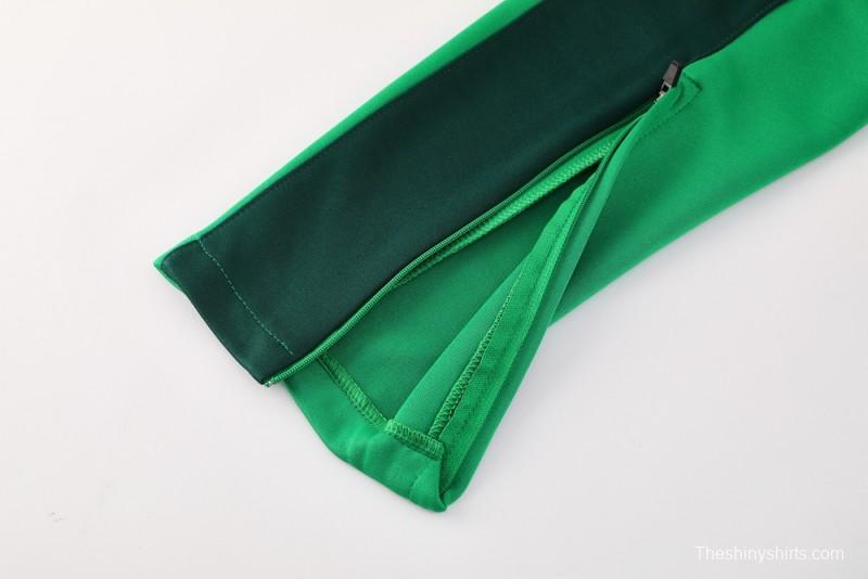 2025 NIKE Green Full Zipper Jacket +Long Pants