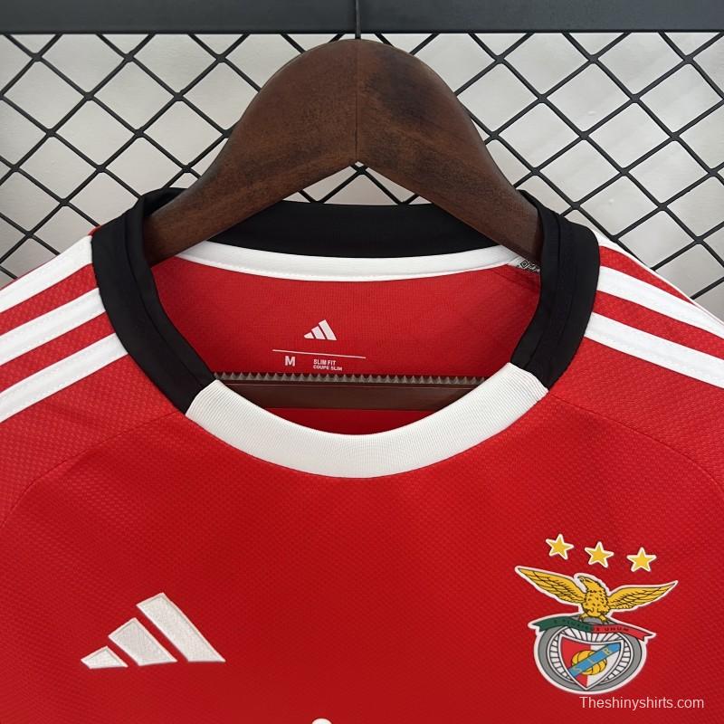 25/26 Long Sleeve Benfica Home Jersey