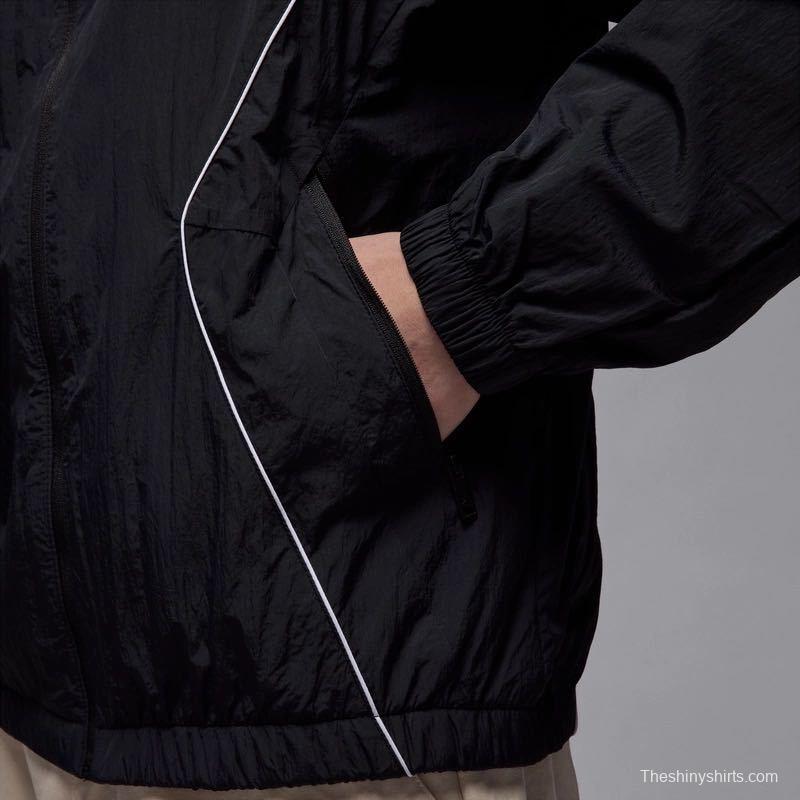 2025 NIKE Air Jordan Black Hoodie Windbreaker