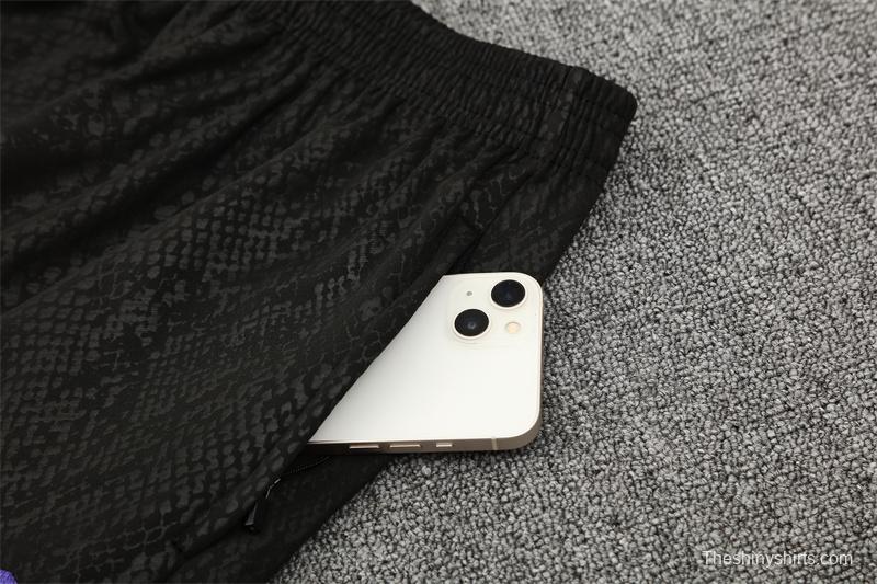 25/26 Barcelona Black Joint Edition Half Zipper Jacket+Long Pants