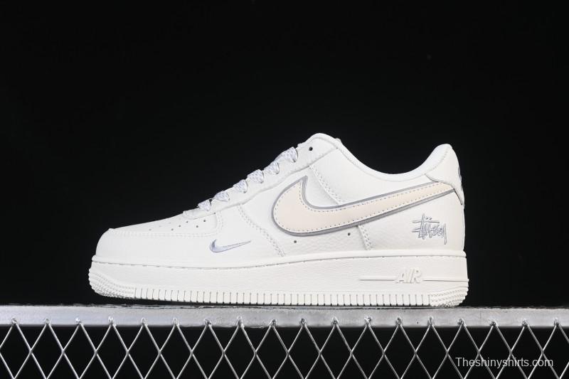 Nike Air Force 1 '07 Low Stussy Collaboration Beige Low-Top Casual Sneakers - CS5288-034