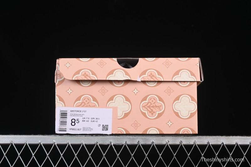 Nike Air Force 1 '07 Low LV Collaboration White Black Casual Sneakers - YF9511-817