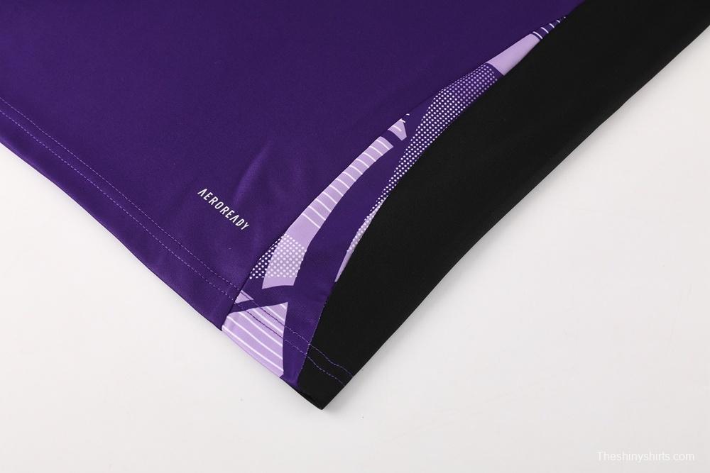 2025 Germany Purple Short Sleeve+Soccer Shorts