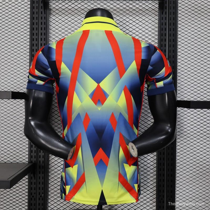 25/26 Player Version  Arsenal Third Multi-Color with Geometric Diamond Pattern Jersey