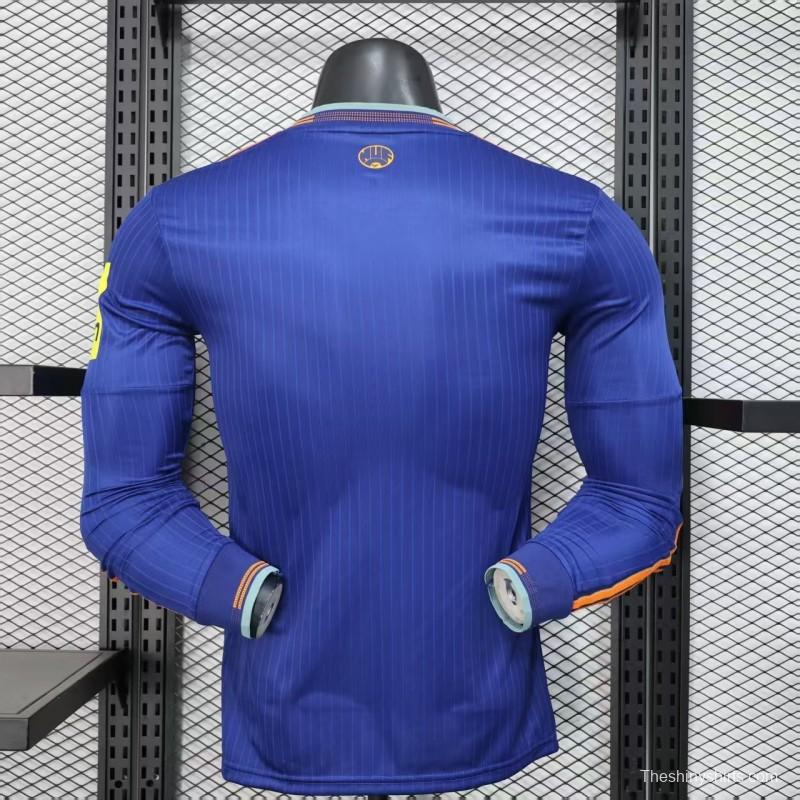 Player Version 25/26 Newcastle United Third Blue Long Sleeve Jersey