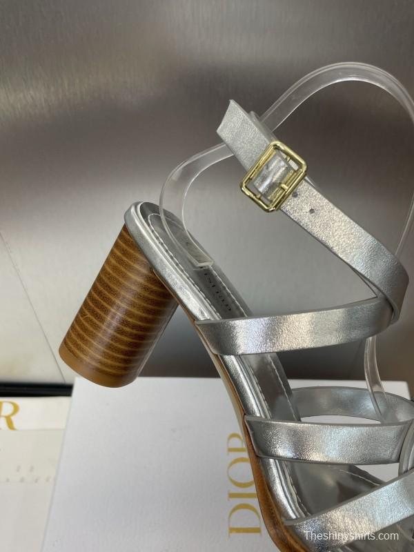 Dior D-Club Jelly Color Hollow Layered Cross Strap High Heel Women Shoes - KFY00290