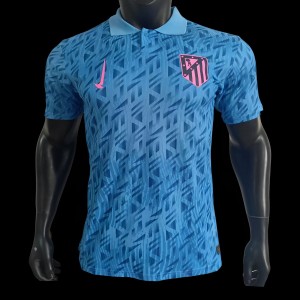 Player Version 24/25 Atletico Madrid Skyblue Polo Jersey