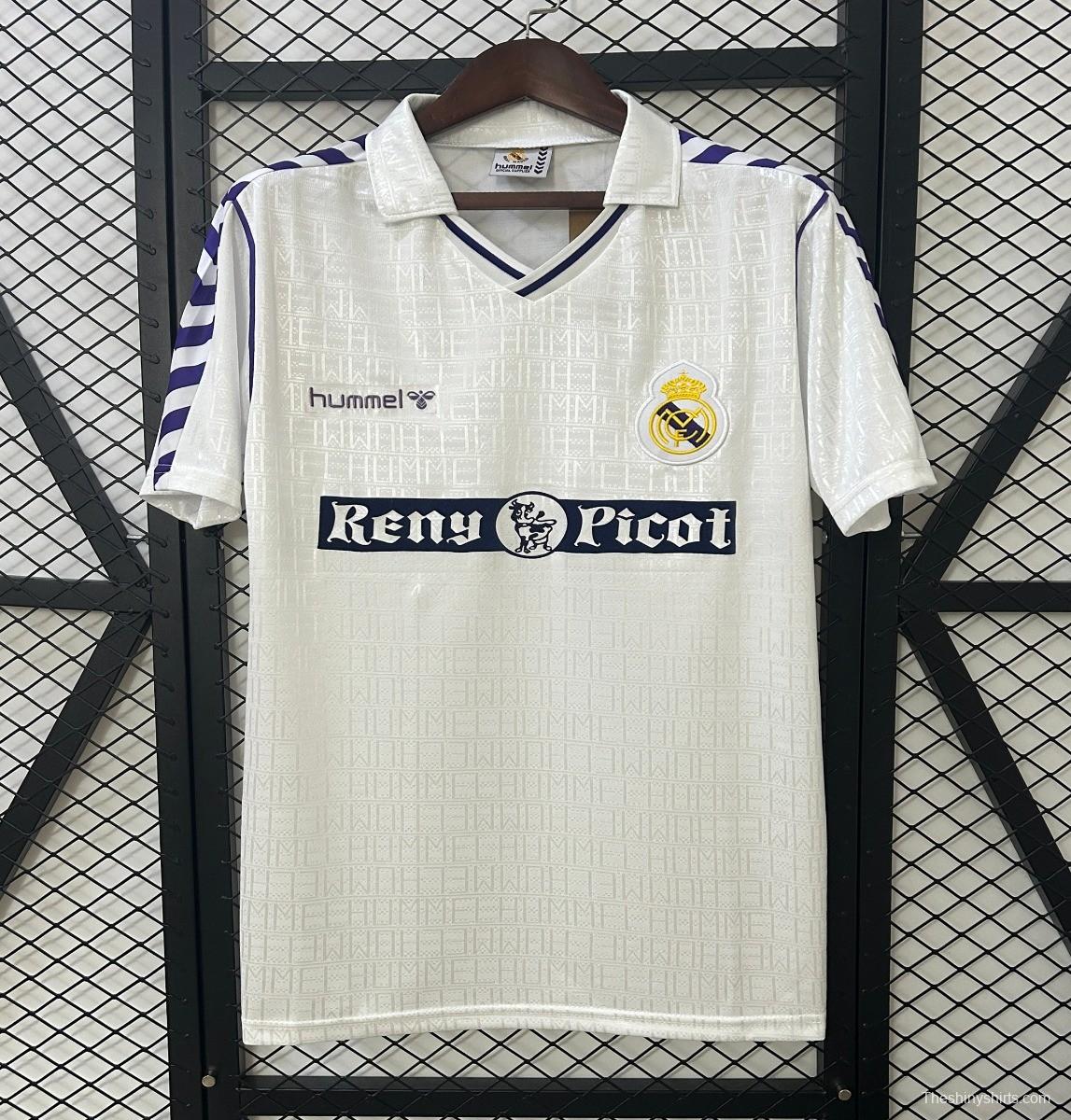 89/90 Retro Real Madrid Home Jersey