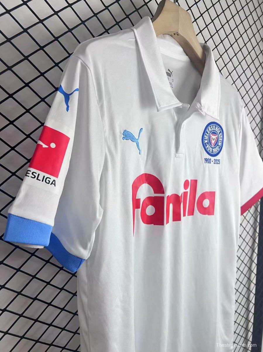24/25 Holstein Kiel 125Th Anniversary WHITE Jersey