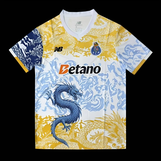 25/26 FC Porto White with Chinese Dragon Jersey