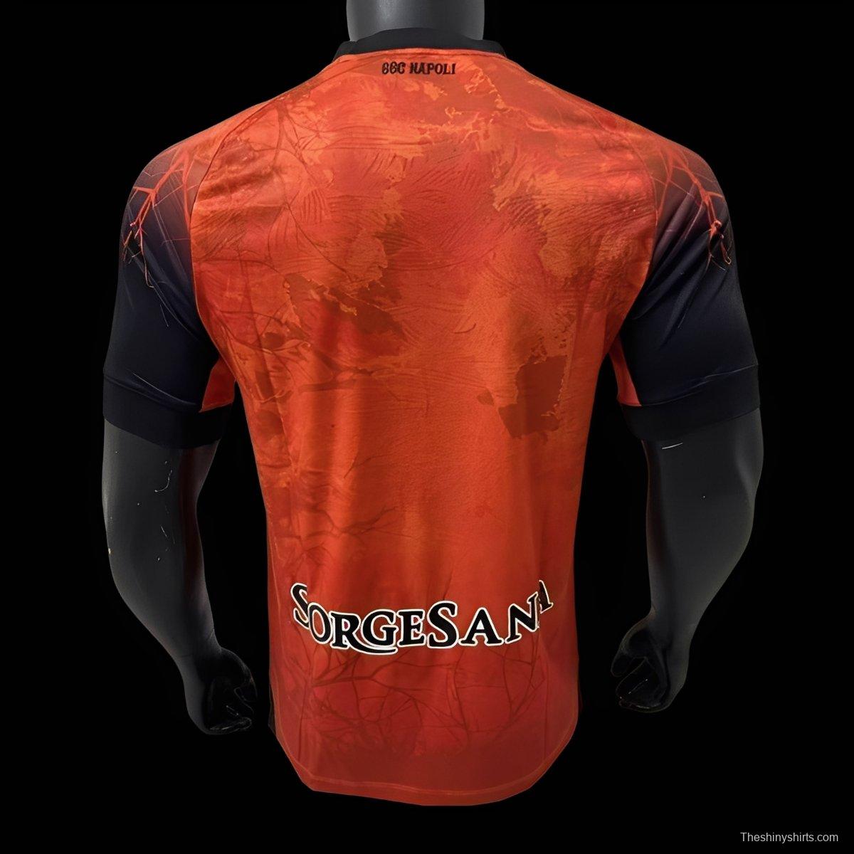 Player Version 25/26 SSC Napoli Halloween Orange Jersey-Glow In Dark