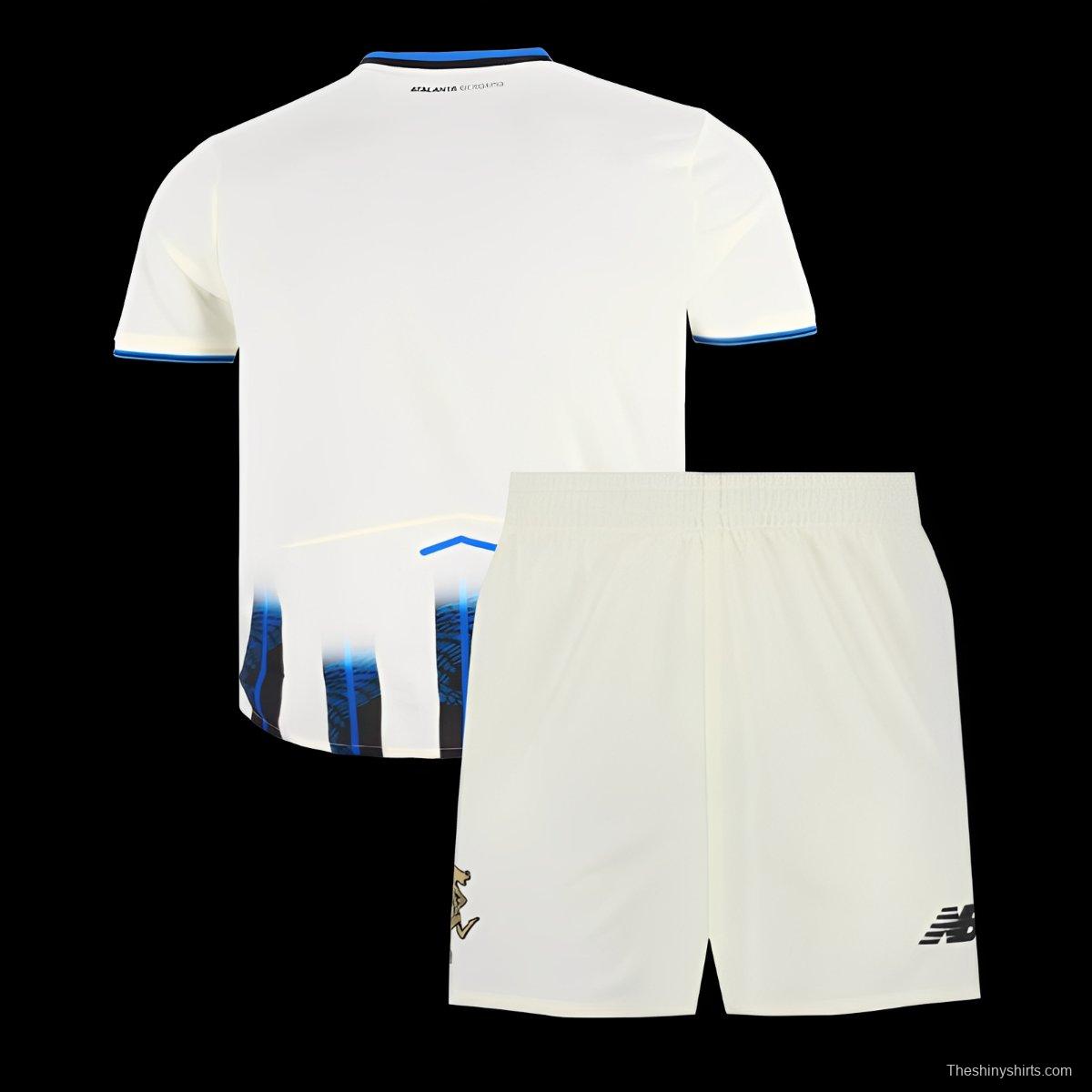 25/26 Kids Atalanta Away White Jersey